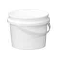 Bulk 10x 2L White Food Grade Plastic Buckets with Handle & Tamper Evident Lid - SuperSaverAU - view 2