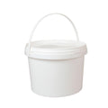 Bulk 10x 2L White Food Grade Plastic Buckets with Handle & Tamper Evident Lid - SuperSaverAU - view 4