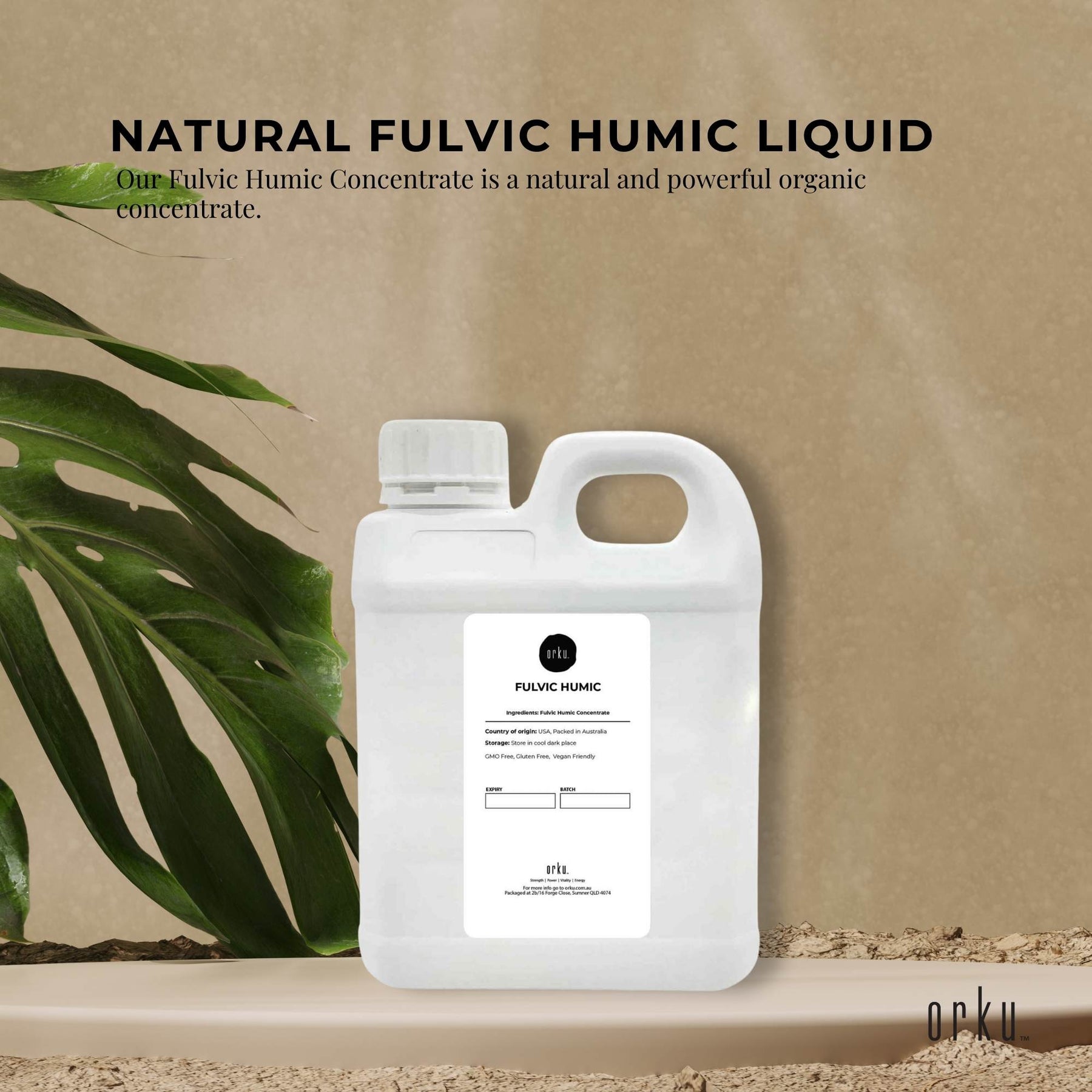 Premium Fulvic Humic Liquid Concentrate 1L Leonardite Humate Supplement FHC