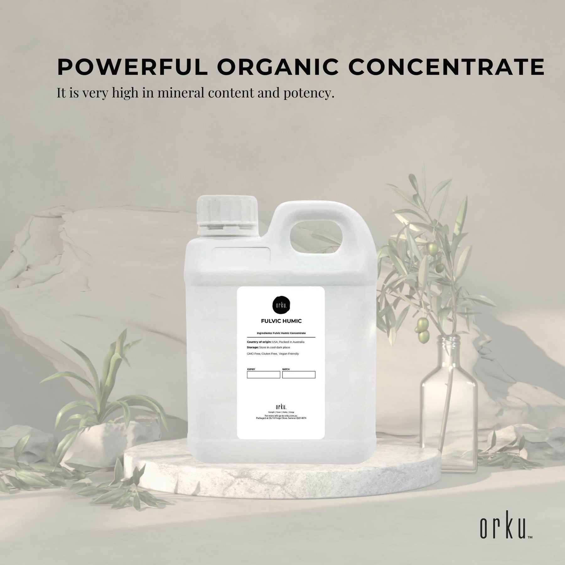 Premium Fulvic Humic Liquid Concentrate 1L Leonardite Humate Supplement FHC