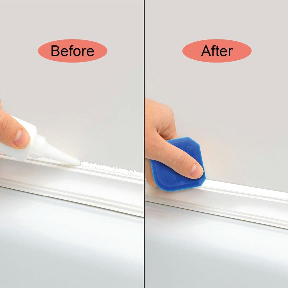 12 Piece Plastic Sealant Scraper Tools Finishing Grout Silicone Caulking Remover - SuperSaverAU - view 4