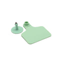 Premium Green Blank Cattle Ear Tags with Pins - Medium, 100pcs