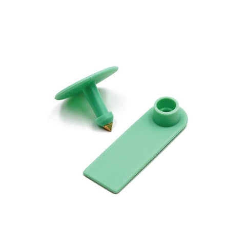 100x Mini Green Cattle Ear Tags 5x2cm Blank Livestock Labels for Sheep, Goats - SuperSaverAU - view 1
