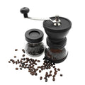 Coffee Bean Grinder - Manual Hand Stainless Ceramic Burr Core Glass Jar Nut Mill - SuperSaverAU - view 3