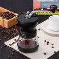Coffee Bean Grinder - Manual Hand Stainless Ceramic Burr Core Glass Jar Nut Mill - SuperSaverAU - view 5