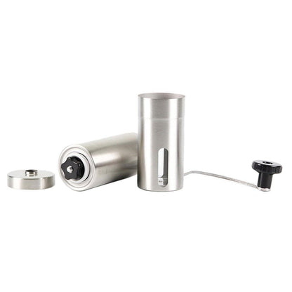 Stainless Steel Ceramic Burr Manual Coffee Grinder Hand Crank with Adjustable Grind
