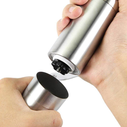Stainless Steel Ceramic Burr Manual Coffee Grinder Hand Crank with Adjustable Grind