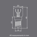 E14 Himalayan Salt Lamp Clear Bulbs - 10x Pack, 15W, 220V - SuperSaverAU - view 3