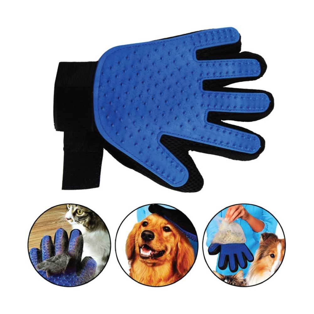 2-In-1 Pet Deshedding and Massage Glove - Right Hand Mitt 24cm x 18cm
