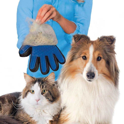 2-In-1 Pet Deshedding and Massage Glove - Right Hand Mitt 24cm x 18cm