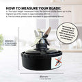 For Nutri Ninja Extractor Blade - 5 Fin Replacement Blender Part - SuperSaverAU - view 2