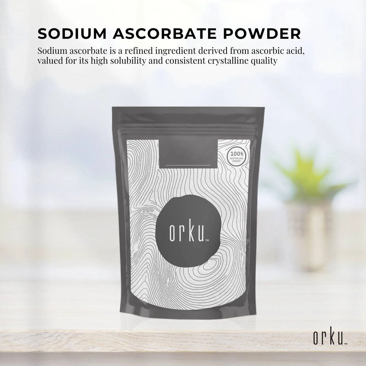 Pharmaceutical Grade Sodium Ascorbate Powder 100g Buffered Vitamin C Non-Acidic