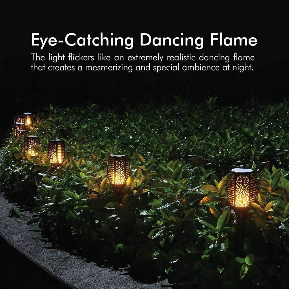 Solar LED Dancing Flame Light - 51 LEDs, 60cm, Waterproof, Energy Saving - SuperSaverAU - view 3