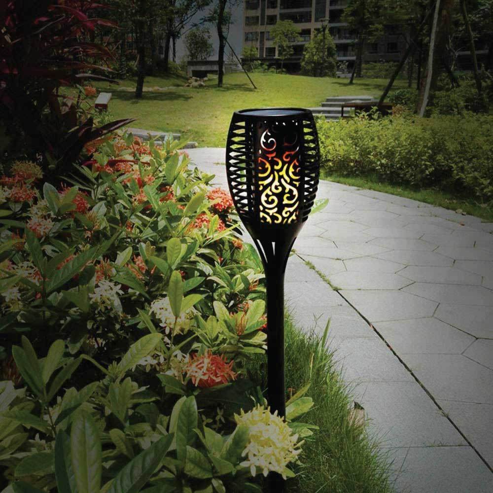 Solar LED Dancing Flame Lights, 96 LEDs, 60cm, Waterproof, Energy Saving - SuperSaverAU - view 2