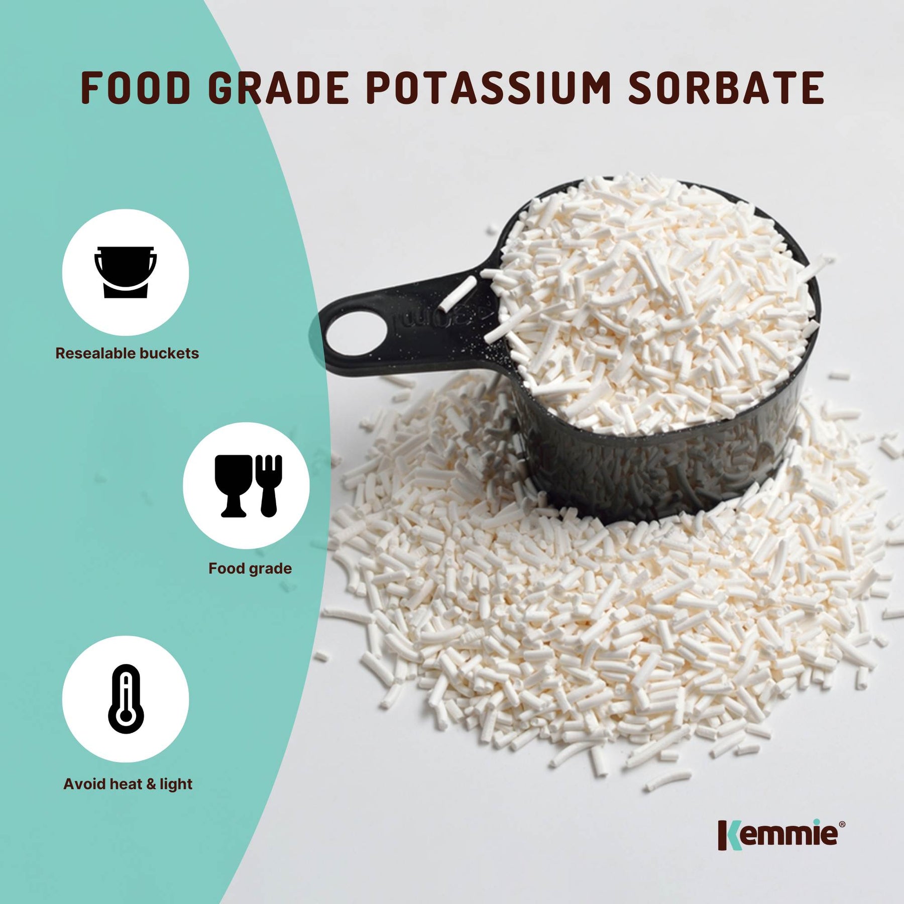 500g Potassium Sorbate Granules Food Grade Preservative Cosmetics Brew Skin E202 - SuperSaverAU - view 3