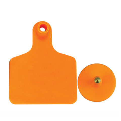 Cattle Ear Tags 100x Small Orange 5x4cm Blank for Sheep Pig Livestock - SuperSaverAU - view 1