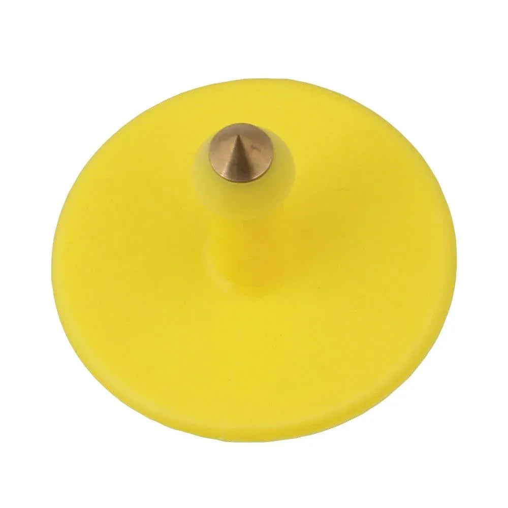 100x Medium Yellow Cattle Ear Tags 6x7cm - Durable Livestock Labels