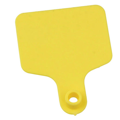 100x Medium Yellow Cattle Ear Tags 6x7cm - Durable Livestock Labels