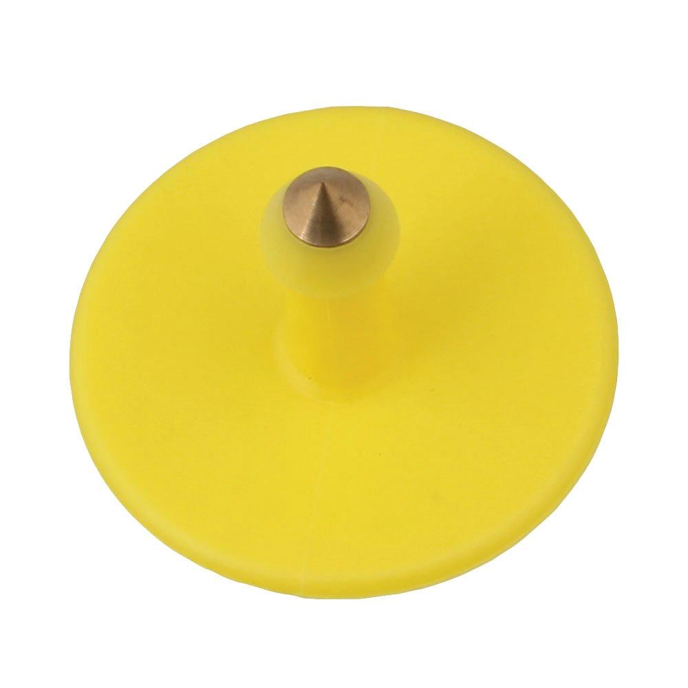 100x Medium Yellow Cattle Ear Tags 6x7cm - Durable Livestock Labels
