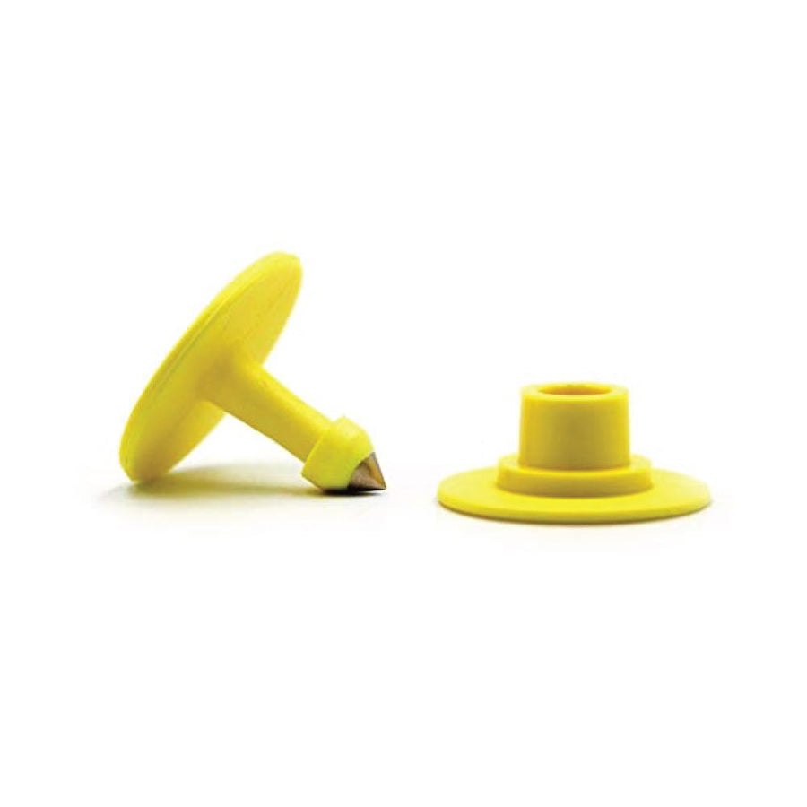 Cattle Ear Tags Set - 100x Round Yellow Blank for Pig Sheep Goat Cow - SuperSaverAU - view 1