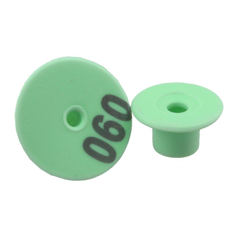 Round Green Cattle Ear Tags Set 1-100 for Livestock, Pigs, Sheep, Goats - SuperSaverAU - view 2