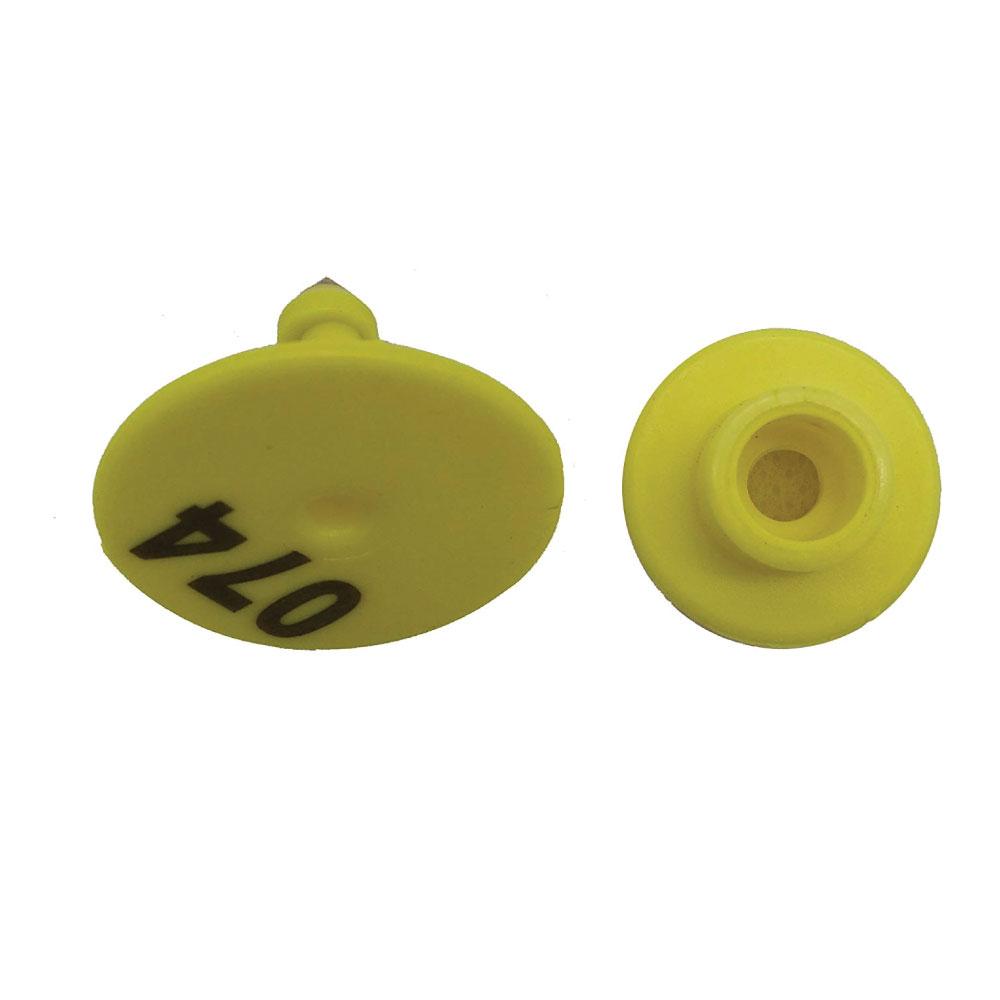 Round Yellow Cattle Ear Tags Set 1-100 for Livestock, Pigs, Sheep, Goats - SuperSaverAU - view 1