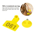 Yellow Small Ear Tags 1-100 for Cattle, Goats, Pigs - 5x4cm Livestock Labels - SuperSaverAU - view 4