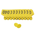 Yellow Medium Cattle Ear Tags 1-100 Set 6x7cm for Livestock Identification - SuperSaverAU - view 2
