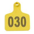 Yellow Medium Cattle Ear Tags 1-100 Set 6x7cm for Livestock Identification - SuperSaverAU - view 4
