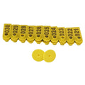 Premium Yellow Numbered Cattle Ear Tags with Pins 001-100 Set