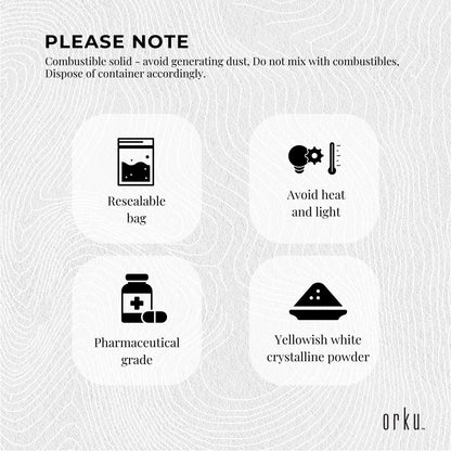 400g Sodium Ascorbate Powder - Vitamin C Buffered Pharmaceutical Ascorbic Acid