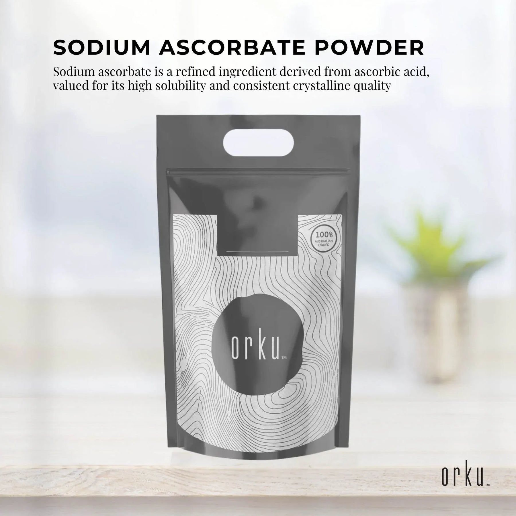 5Kg Sodium Ascorbate Powder - Vitamin C Buffered Pharmaceutical Ascorbic Acid