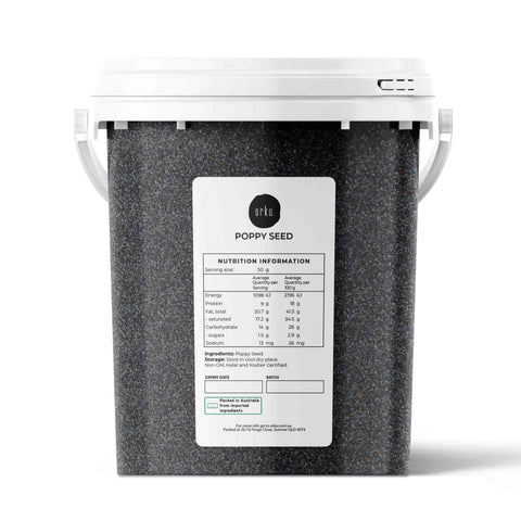 800g Poppy Seeds Unwashed Bucket Papaver Somniferum For Baking and Decorating - SuperSaverAU - view 1