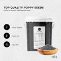 800g Poppy Seeds Unwashed Bucket Papaver Somniferum For Baking and Decorating - SuperSaverAU - view 3
