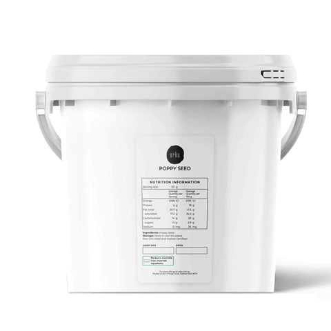 3.5Kg Poppy Seeds Unwashed Bucket Papaver Somniferum For Baking and Decorating - SuperSaverAU - view 1