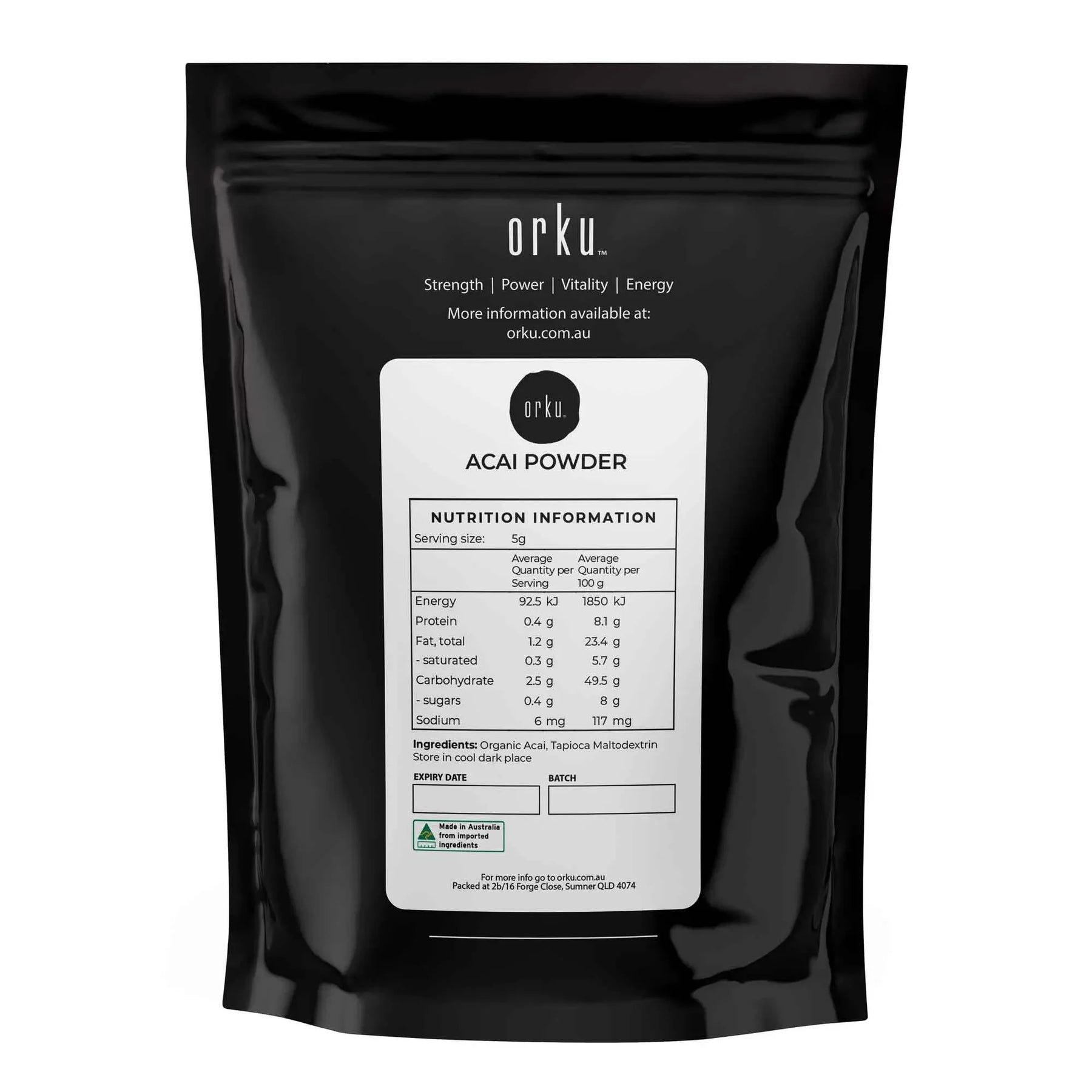 1Kg Acai Powder 100% Organic - Superfood Amazon Berries