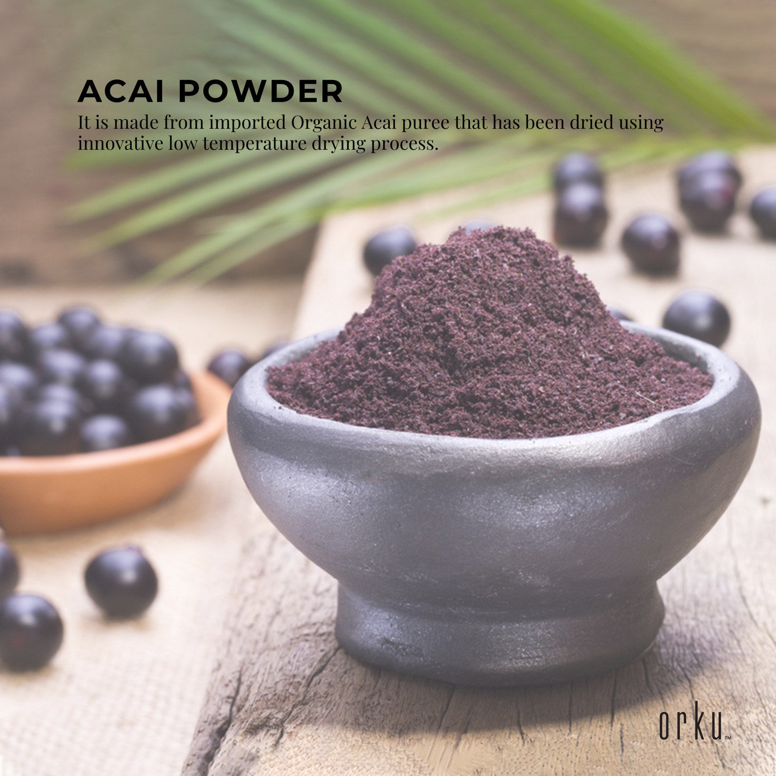 2.5kg Acai Powder Bucket 100% Organic - Superfood Amazon Berries - SuperSaverAU - view 2