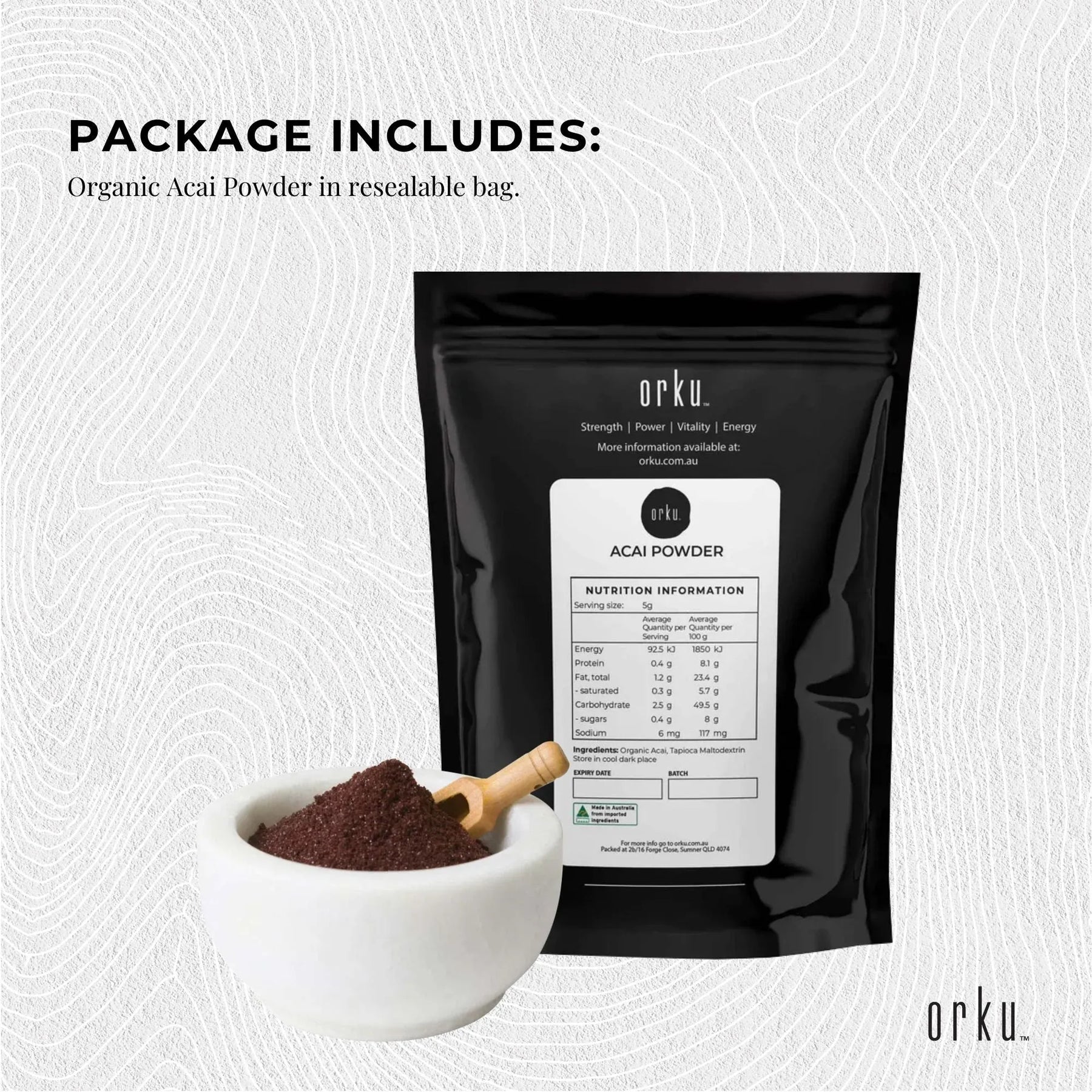 2Kg Acai Powder 100% Organic - Superfood Amazon Berries