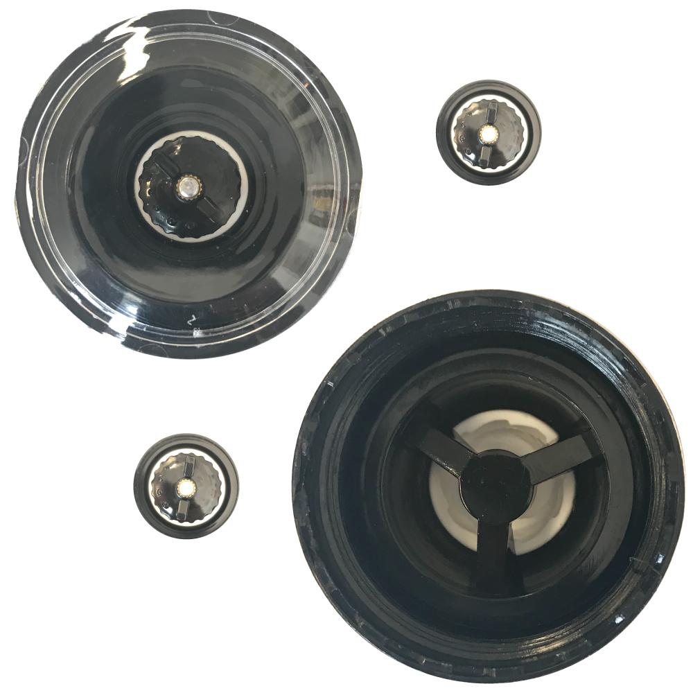 180ml Glass Salt or Pepper Grinder 18cm - Adjustable Ceramic Core, Ergonomic Design