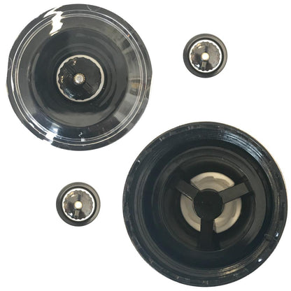 180ml Glass Salt or Pepper Grinder 18cm - Adjustable Ceramic Core, Ergonomic Design