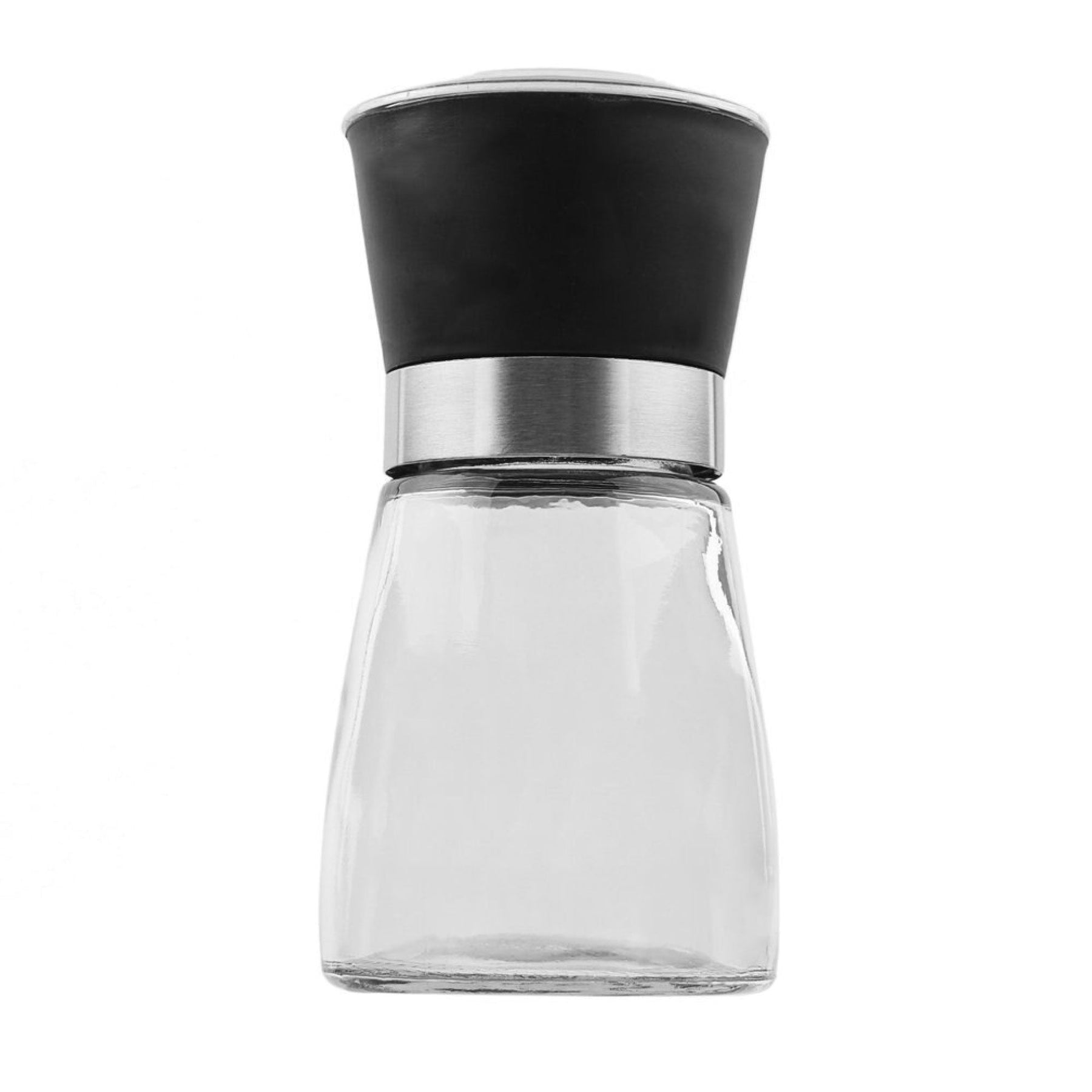 150ml Glass Salt or Pepper Grinder - Adjustable Ceramic Core, Ergonomic Design, 12cm - SuperSaverAU - view 1