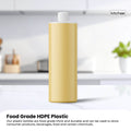 10 x 500ml Natural HDPE Plastic Round Bottles with 28mm Caps - Food Grade - SuperSaverAU - view 3