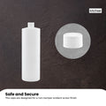 10 x 500ml Natural HDPE Plastic Round Bottles with 28mm Caps - Food Grade - SuperSaverAU - view 4