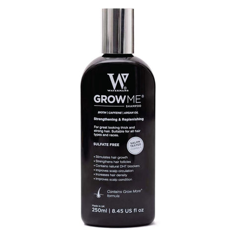 Watermans Grow Me Hair Growth Shampoo 250ml with Biotin Caffeine Argan Oil - SuperSaverAU - view 1