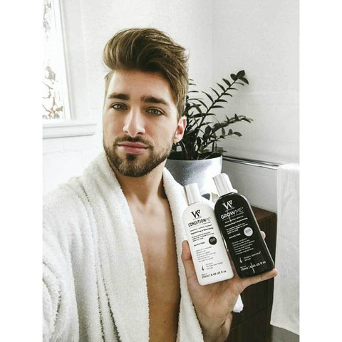 Watermans Hair Growth Pack - Grow Me Shampoo 250ml, Condition Me Conditioner 250ml, Growmore Elixir 100ml - Anti Hair Loss, Sulphate & Paraben Free - SuperSaverAU - view 2