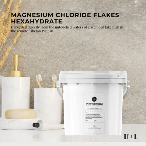 Magnesium Chloride Flakes 3.8kg Hexahydrate Organic USP Food Grade Salt Tub - SuperSaverAU - view 2
