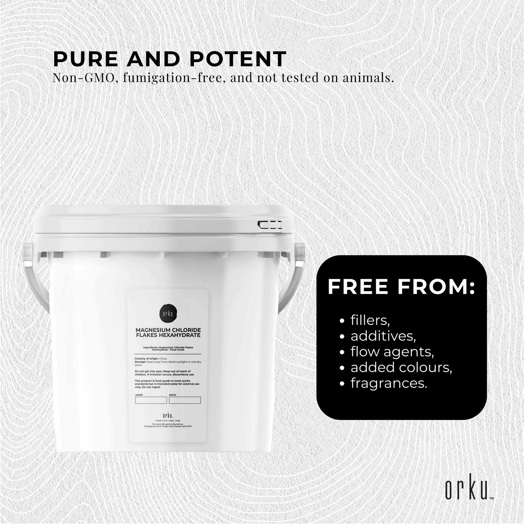 Magnesium Chloride Flakes 3.8kg Hexahydrate Organic USP Food Grade Salt Tub - SuperSaverAU - view 3
