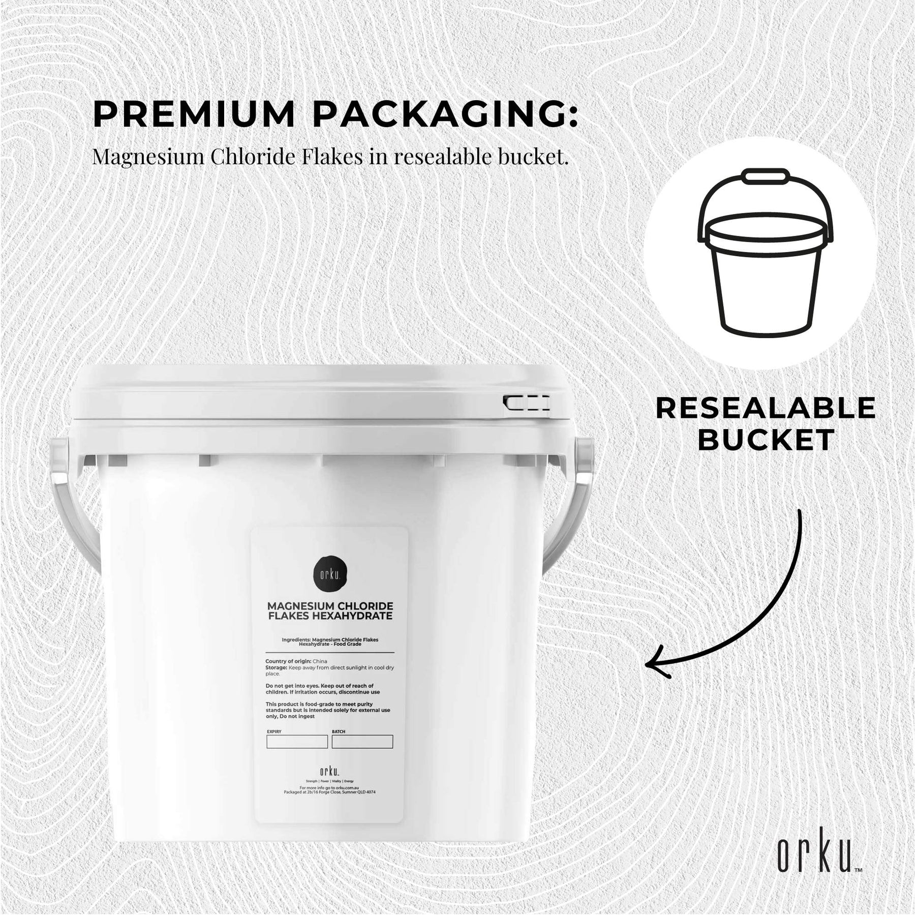 Magnesium Chloride Flakes 3.8kg Hexahydrate Organic USP Food Grade Salt Tub - SuperSaverAU - view 7