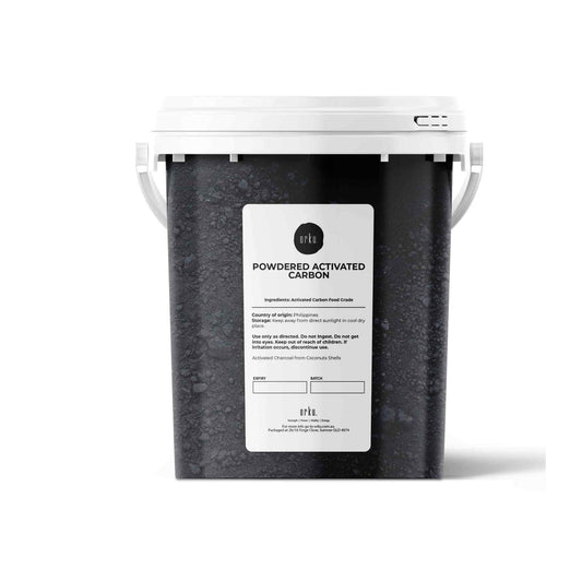 Orku 400g Activated Carbon Powder Coconut Charcoal Bucket - Water Filtration