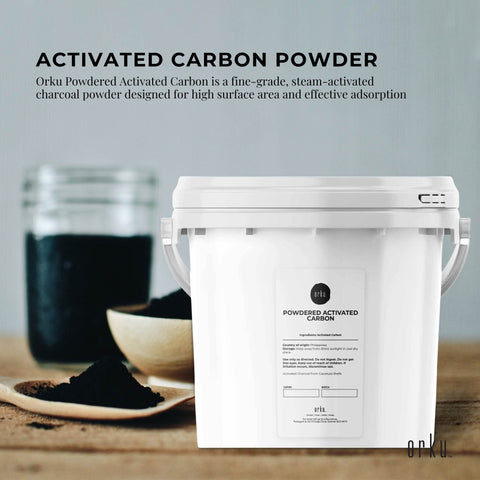 2.3Kg Activated Carbon Powder Coconut Charcoal Bucket Steam Activated Water Filtration - SuperSaverAU - view 2